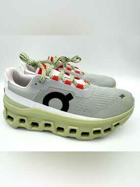 On Cloudmonster Glacier Meadow Green Women’s Running Shoes Size 7 US